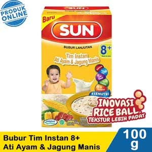 Sun Bubur Tim Instan 8+ Ati Ayam & Jagung Manis 100G