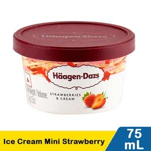 Haagen-Dazs Ice Cream Mini Strawberry 75mL
